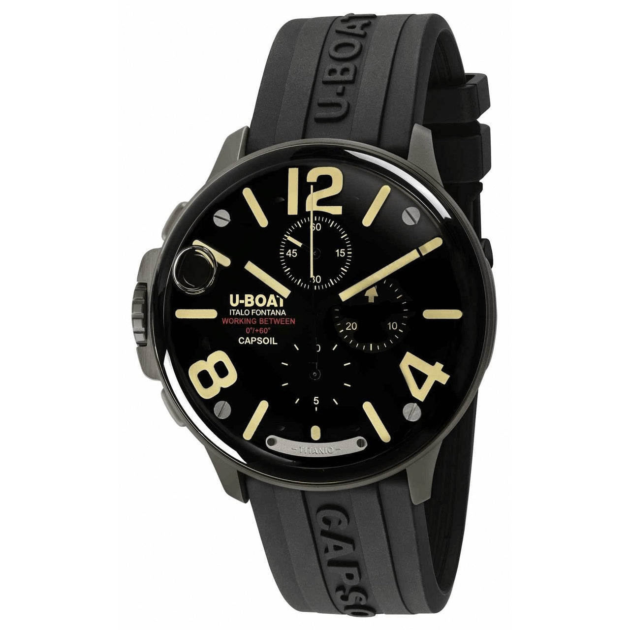U-Boat Capsoil Chronograph 45 Black- 2022 EDITION 8897 - Watches & Crystals