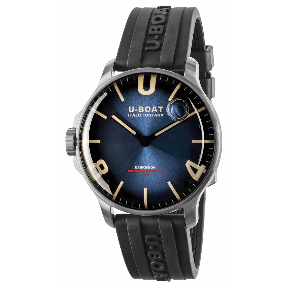 U-Boat Darkmoon 44 Imperial Blue Steel - 2022 EDITION 8704/B - Watches & Crystals