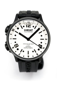 Thumbnail for U-Boat Watch Capsoil Doppiotempo 45 DLC White Rehaut 8889/A - Watches & Crystals