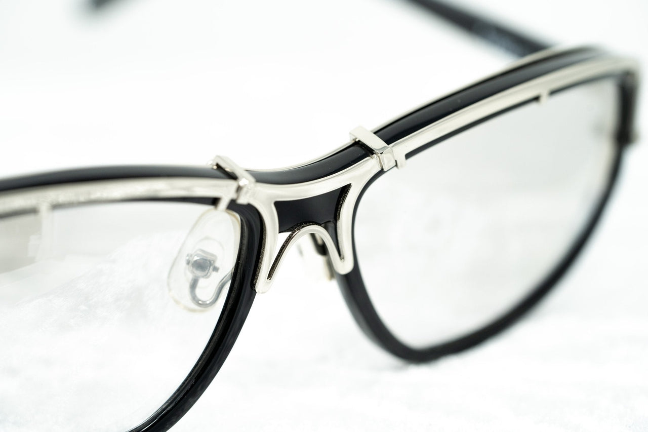 Yohji Yamamoto Unisex Sunglasses Rectangular Black and Light Brown Mirror Graduated Lenses - 9YY900C1BLACK - Watches & Crystals